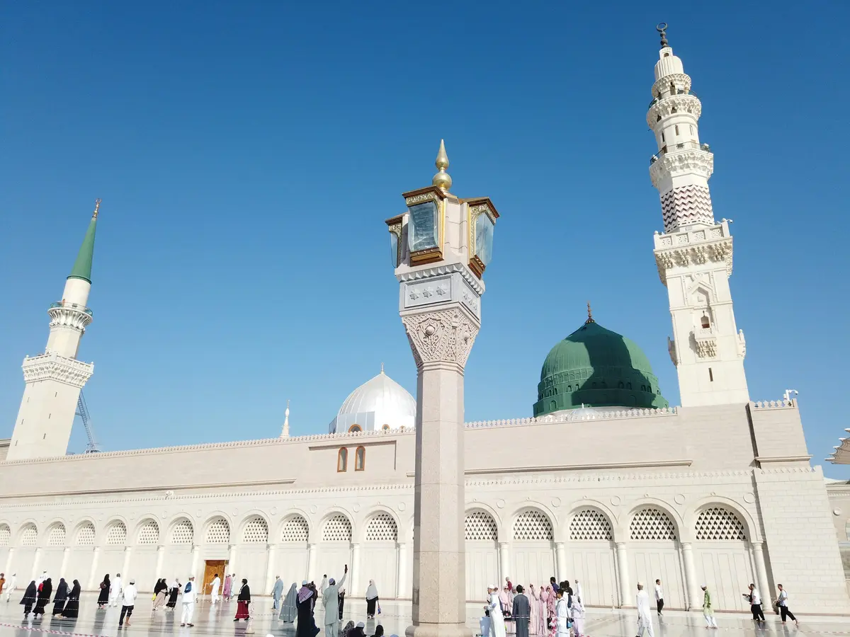 The Green Dome of Al-Masjid an-Nabawi in Madinah